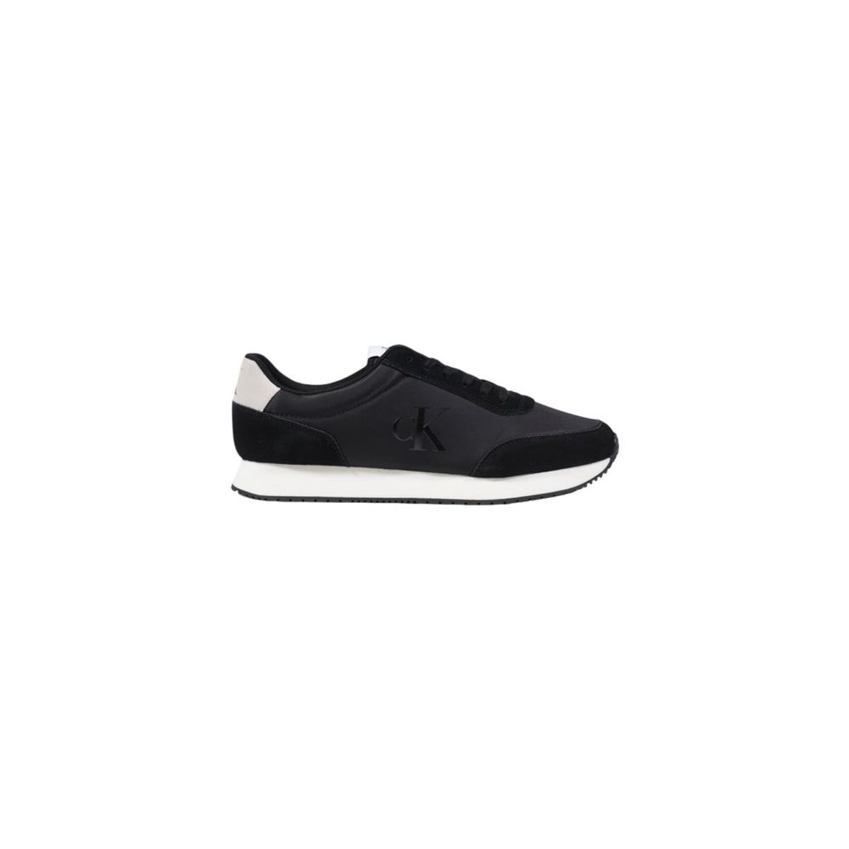 Calvin Klein Jeans Black And White Suede Sneakers