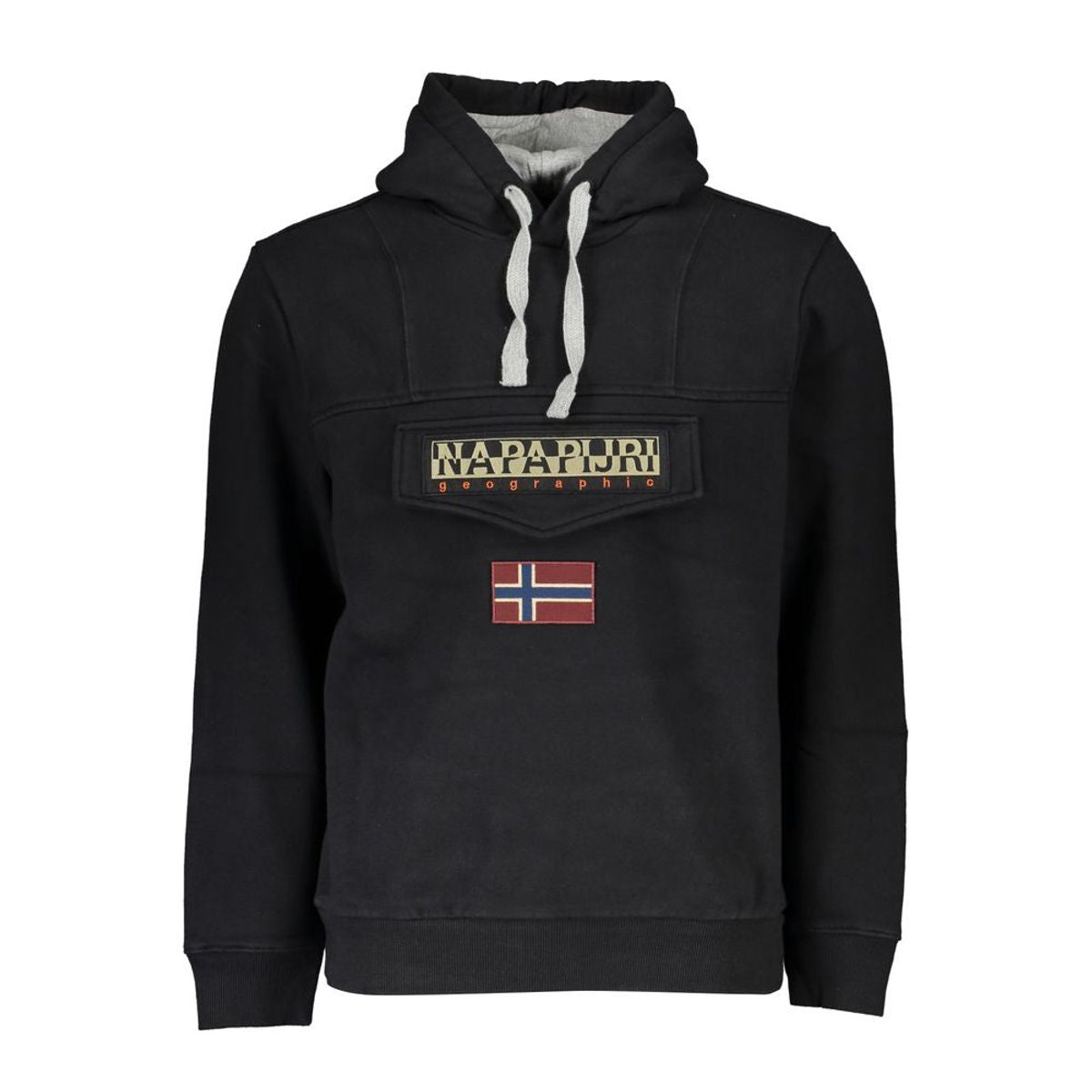 Napapijri Elegant Fleece Hooded Sweatshirt with Embroidery