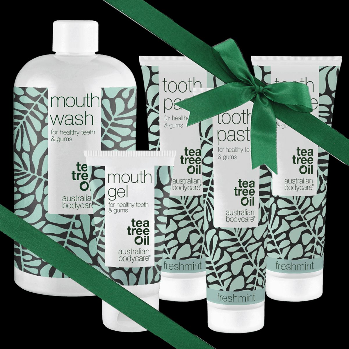 Gave til morfar â Mundpleje 5 produkter med Tea Tree Oil - Coconut & Zinc