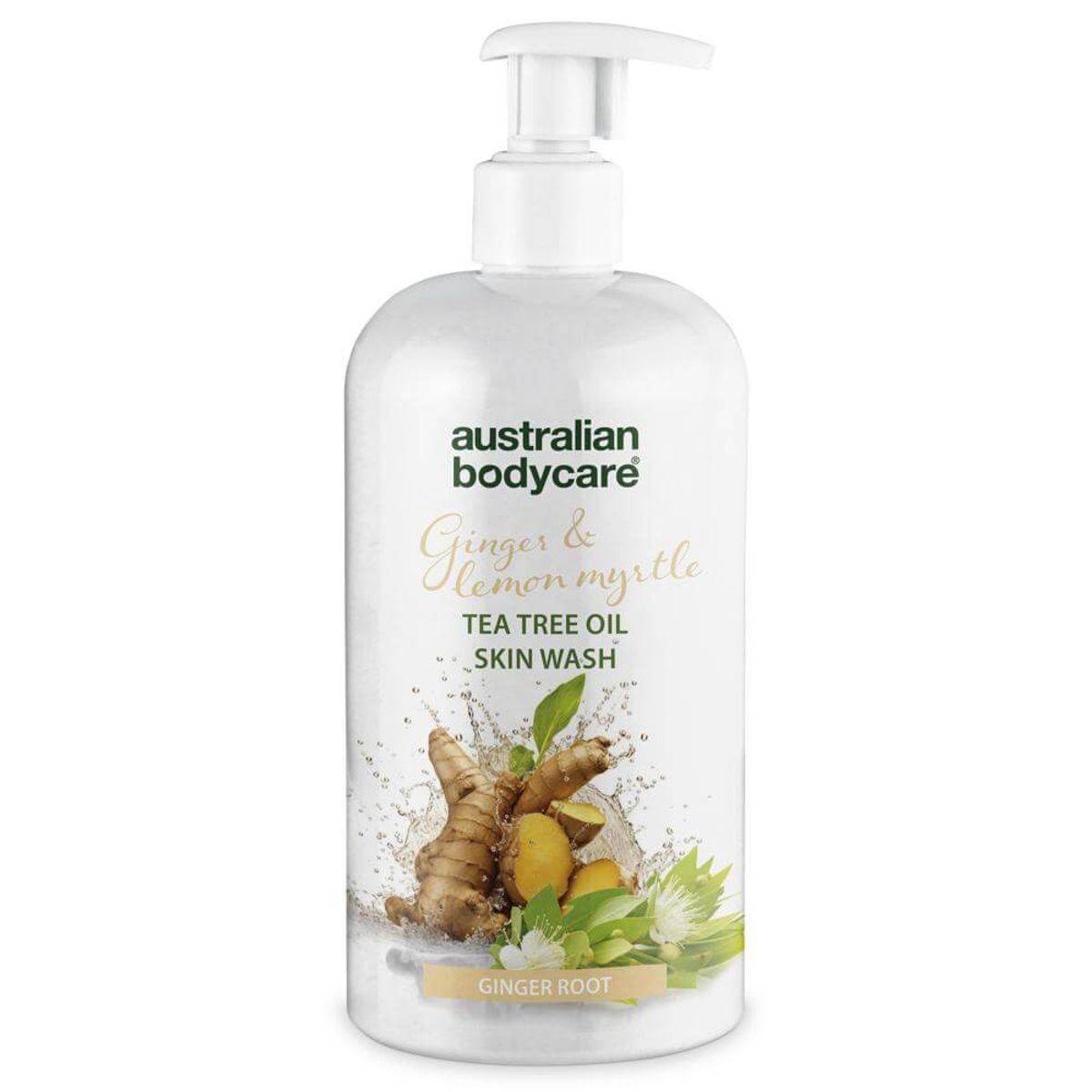 Professionel Ginger & Lemon Skin Wash â Professionel body wash med Tea Tree Oil og Ingefær - 500 ml