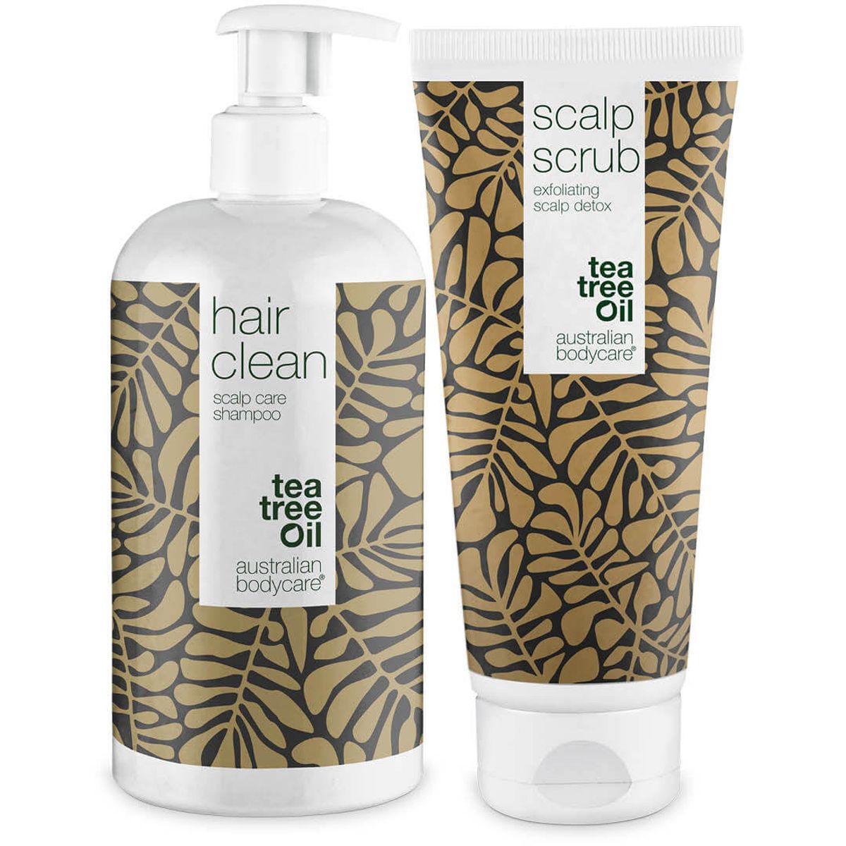 2 produkter til fedtet hår â Tea Tree Shampoo og scrub til fedtet hovedbund og hår