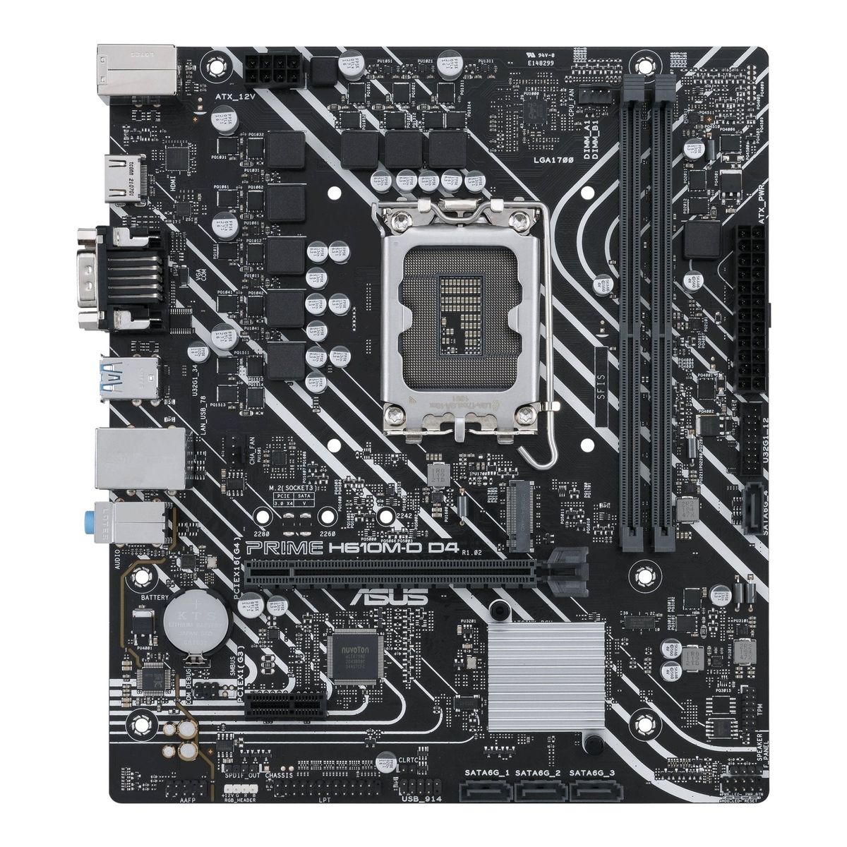 ASUS PRIME H610M-D D4 (mATX, H610, LGA 1700, DDR4) - Bundkort