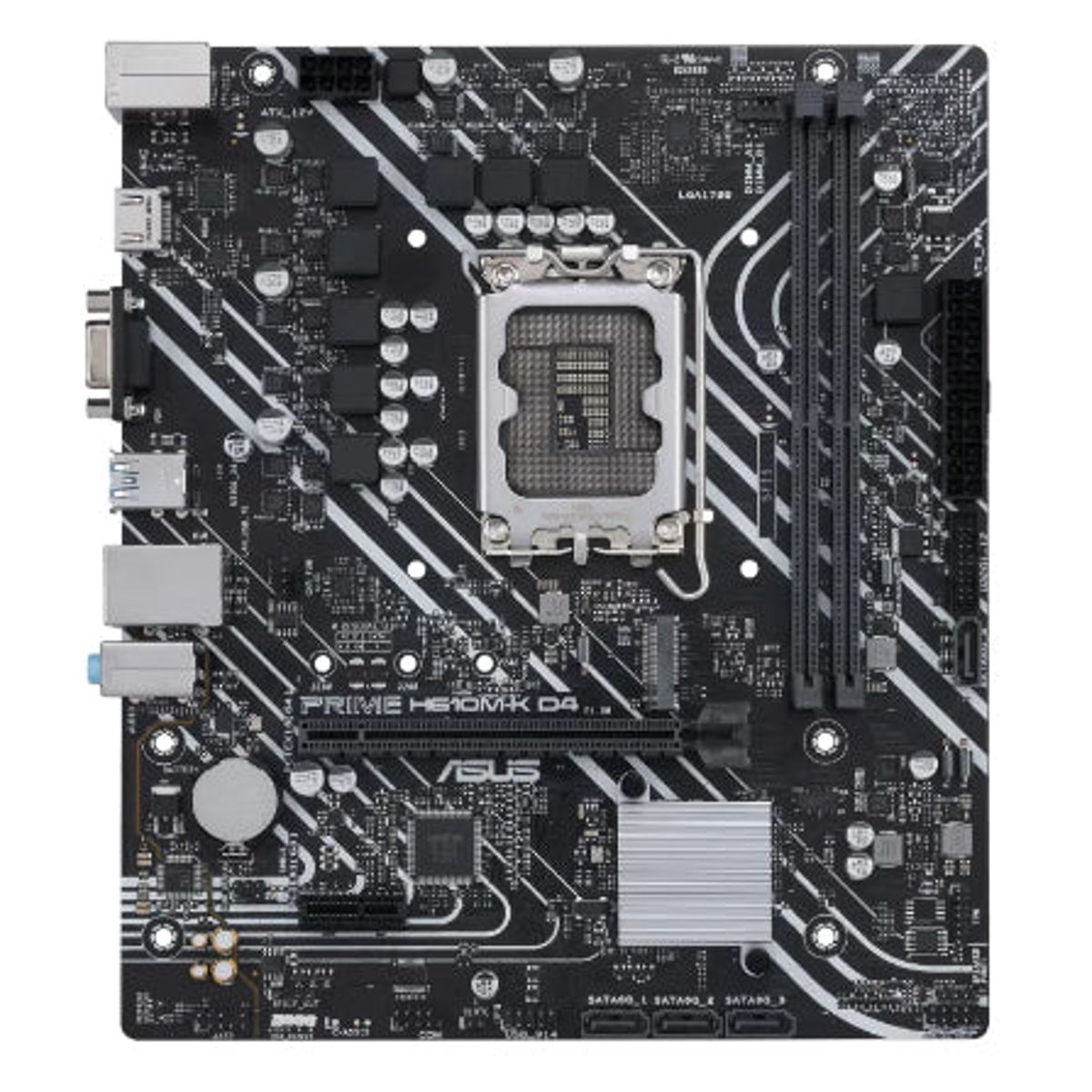 ASUS PRIME H610M-K D4 (mATX, H610, LGA 1700, DDR4) - Bundkort