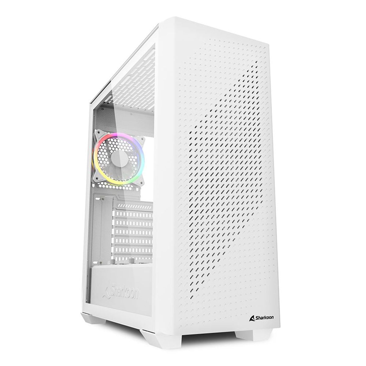 Sharkoon VS9 RGB , tower case (white, tempered glass)