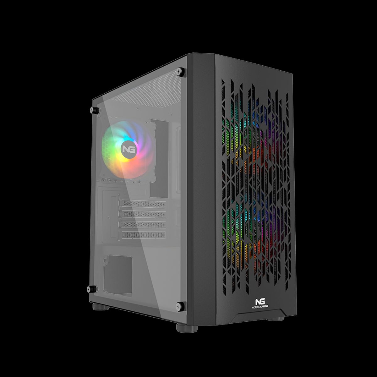 Nordic Gaming Fenris RGB Mini Tårn micro-ATX - Sort