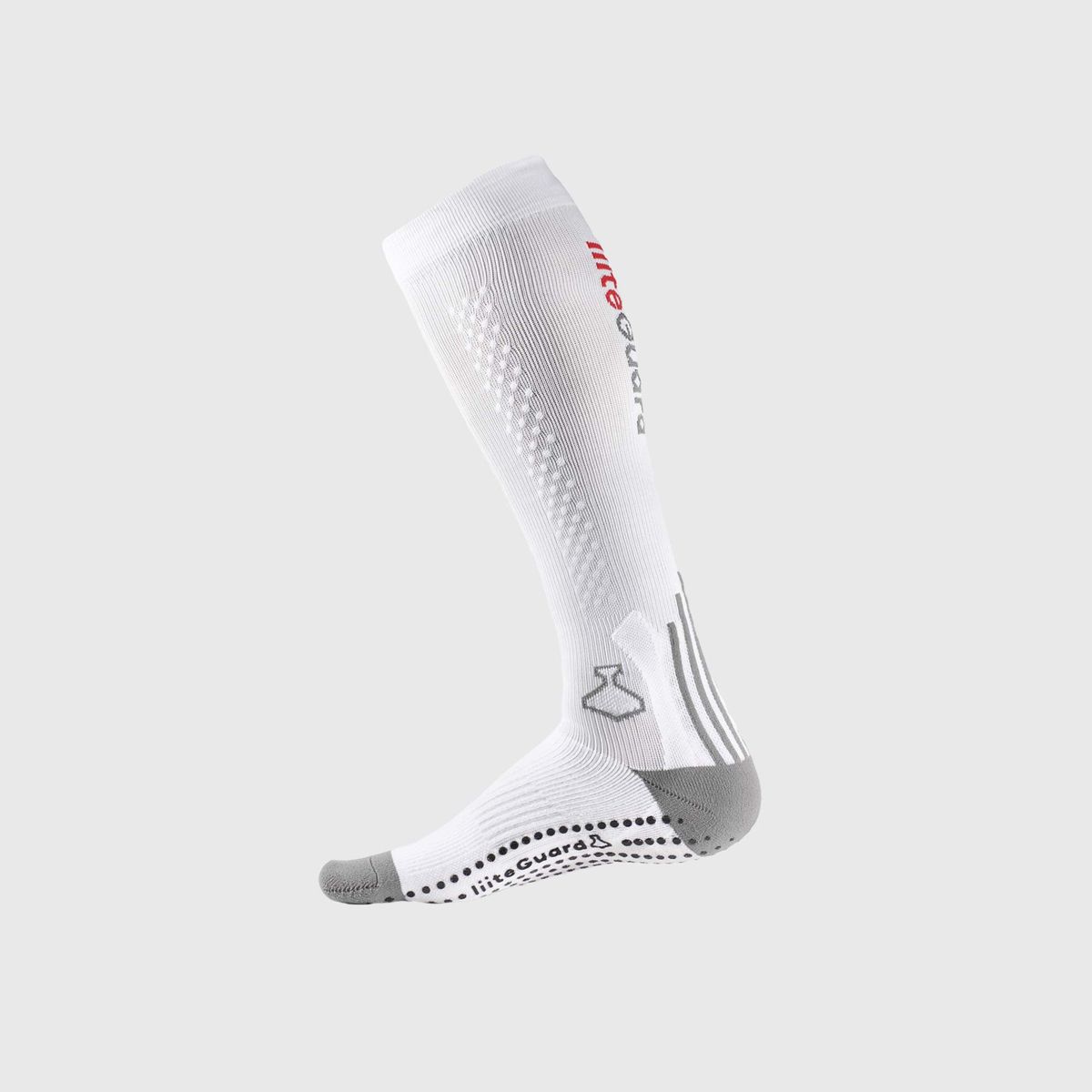 SHIN-TECH GRIP RUNNING SOCK - White