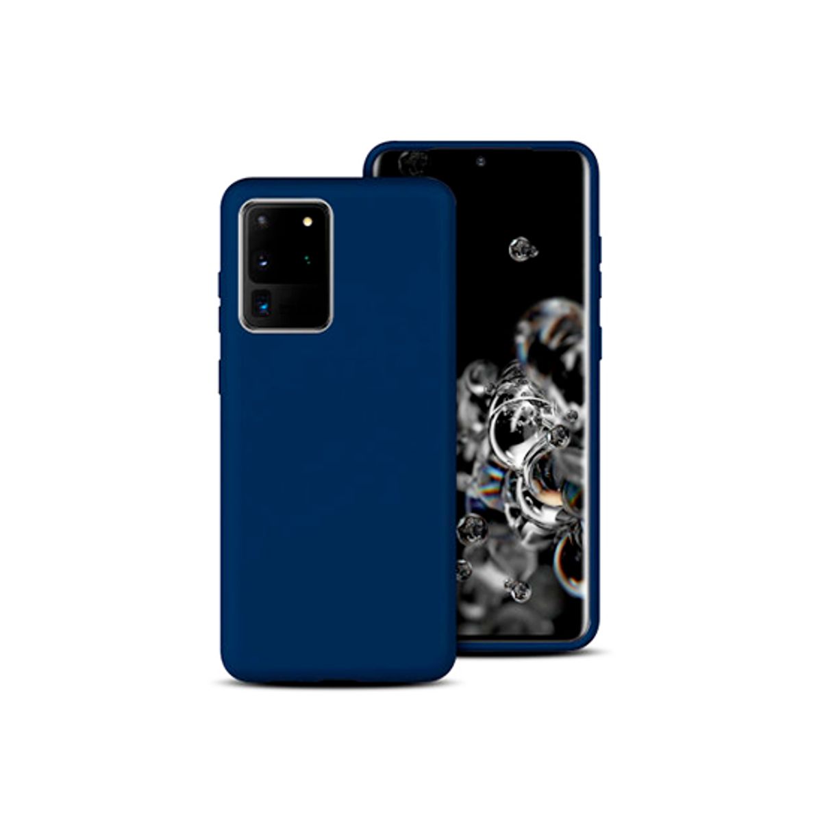 Samsung Galaxy S20 Ultra - Deluxe&trade; Soft Touch Silikone Cover - Navy