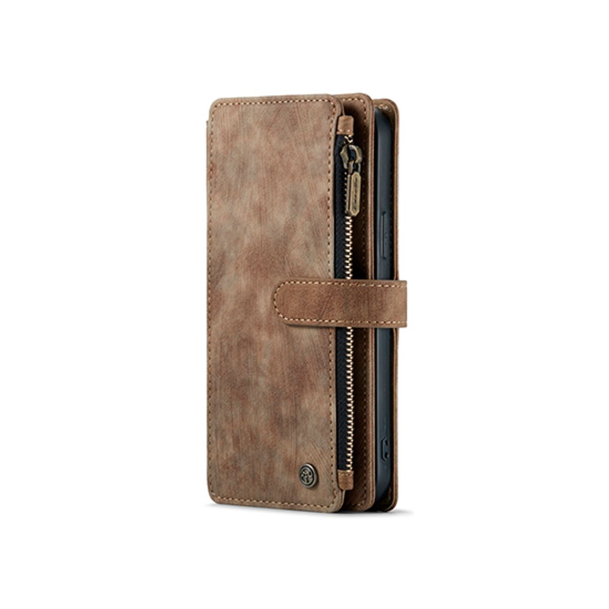 iPhone X/Xs - CaseMe&trade; Multifunktionel Læder Etui / Pung - Brun