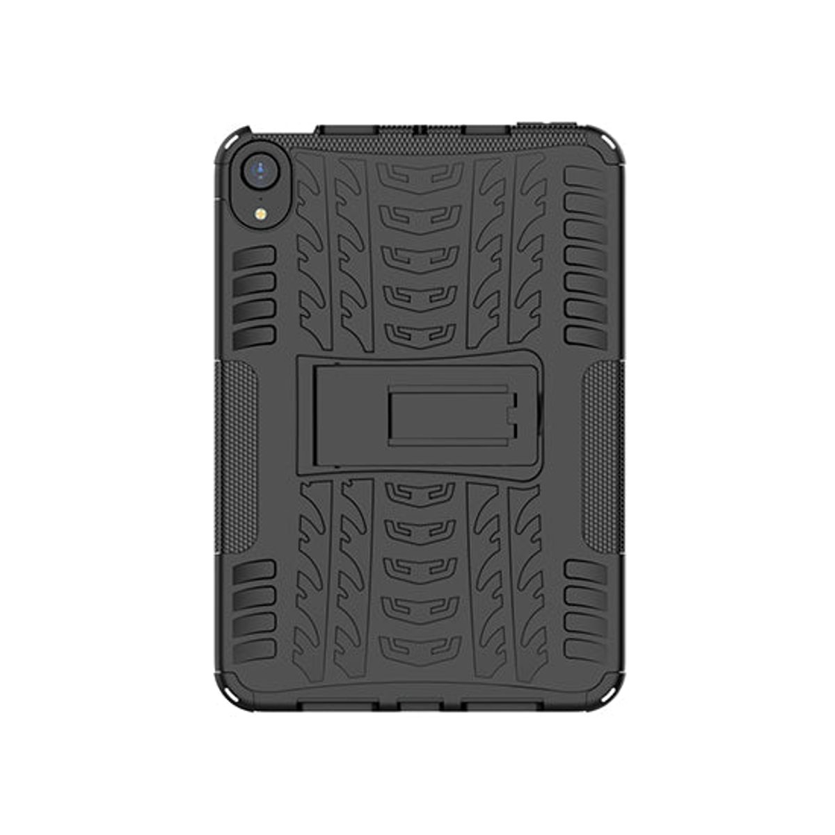 iPad Mini (2021/2024) - GRIP&trade; Robust Stødsikkert TPU Cover m. Kickstand - Sort