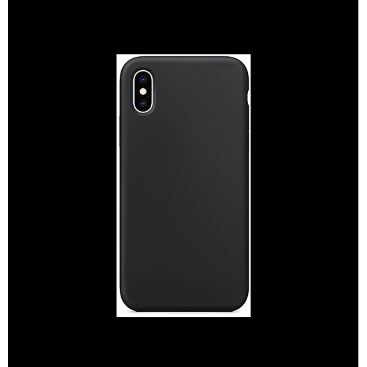 iPhone XS Max - Deluxe&trade; Soft Touch Silikone Cover - Sort