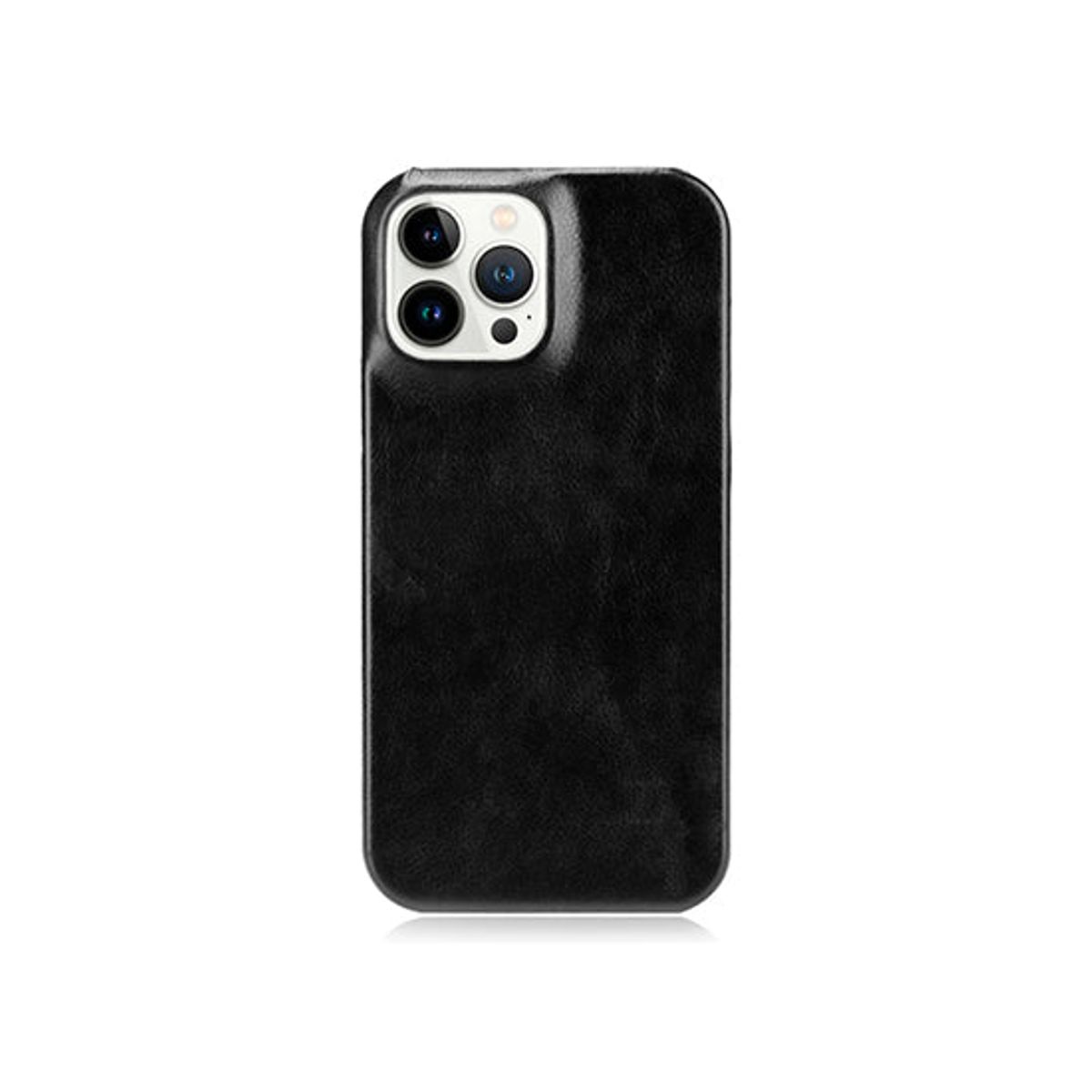 iPhone 13 Pro - LUX&trade; Læder Bagside Cover - Sort