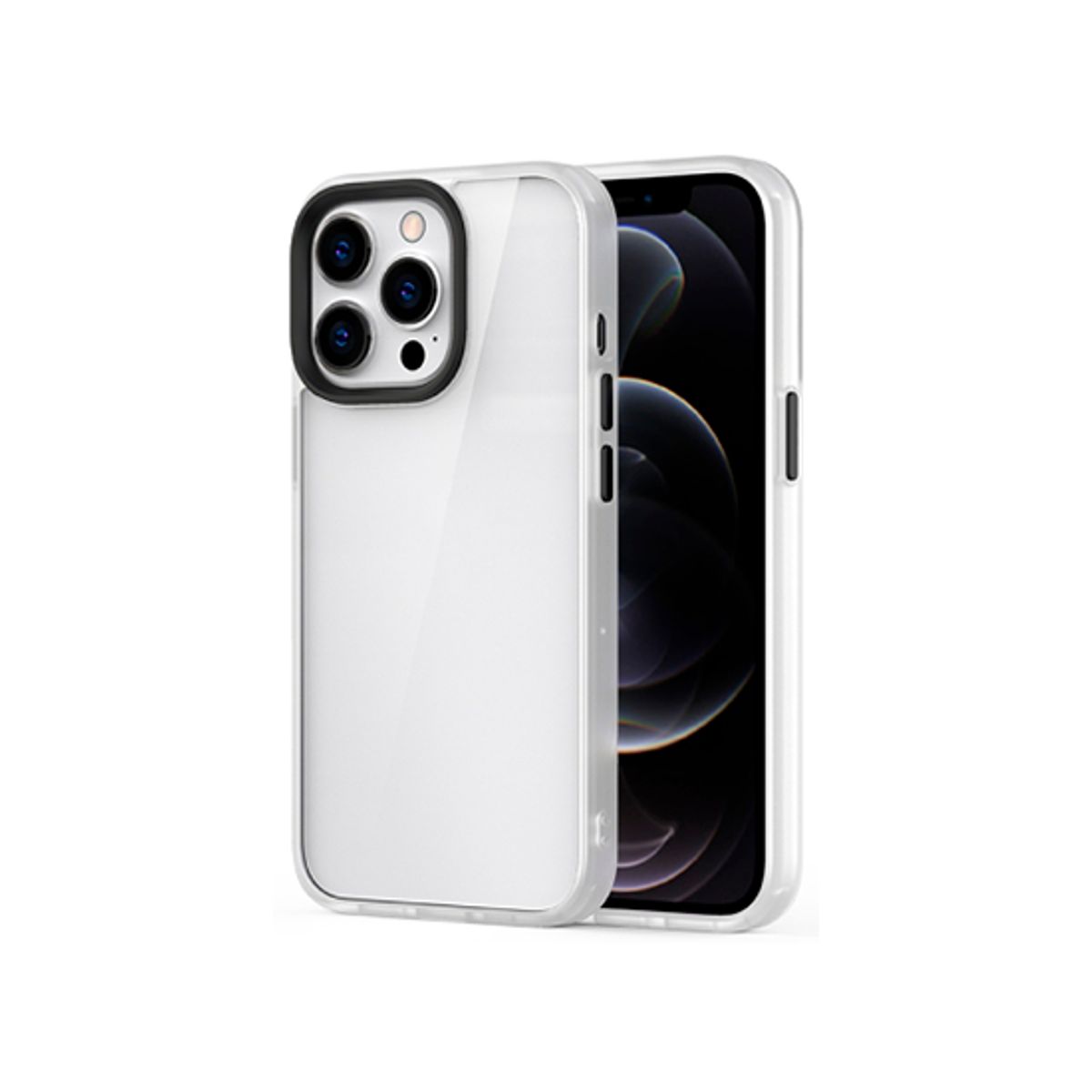 iPhone 13 Pro - DELUXE&trade; Hybrid Silikone Cover - Hvid