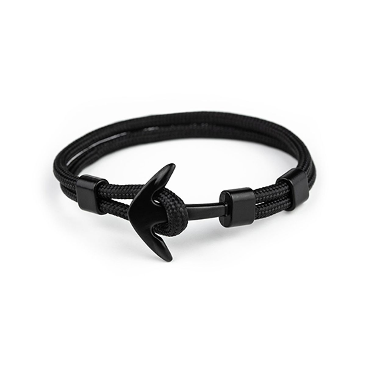 Deluxe&trade; - Nylon Anker Armbånd - Onesize - Sort