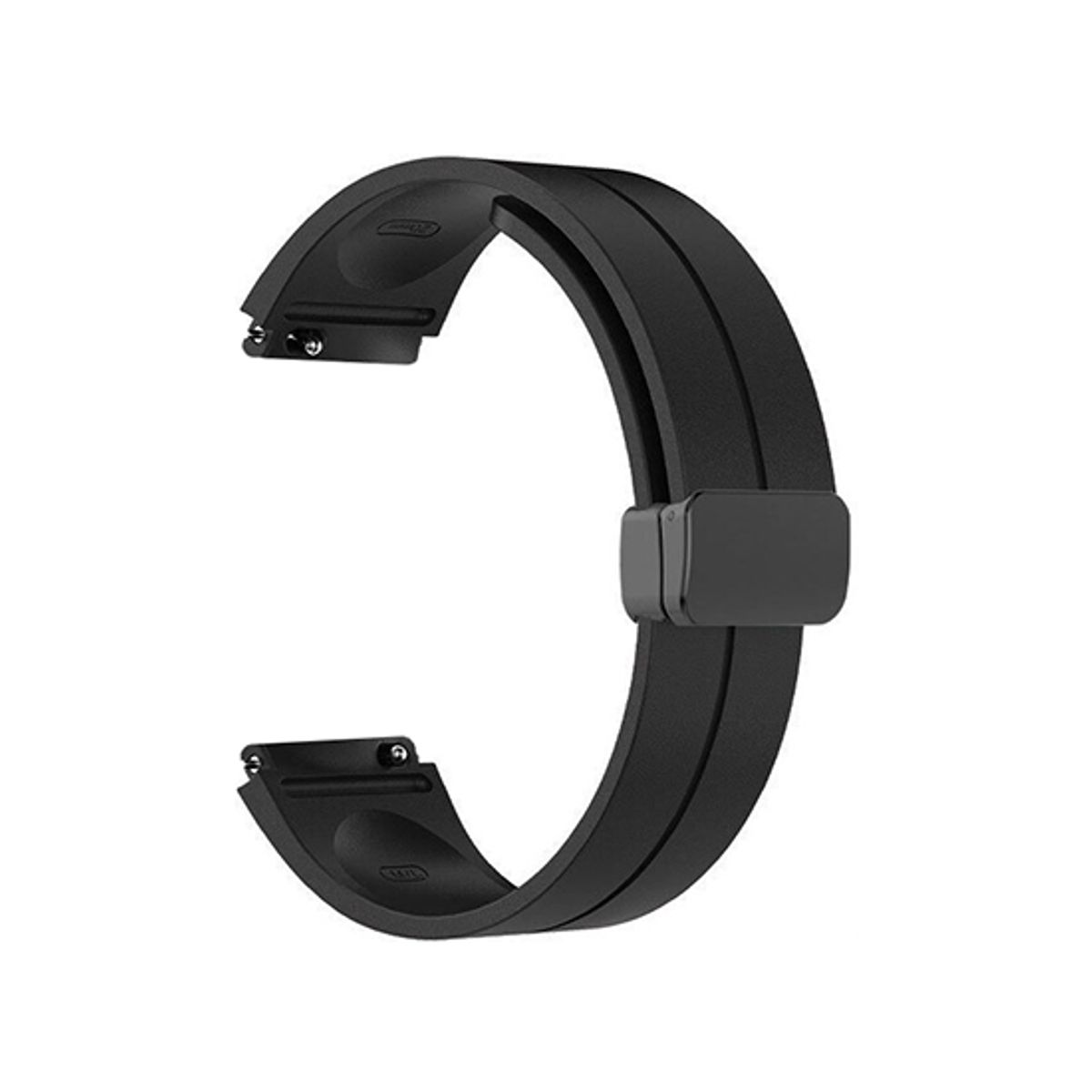 Garmin Vivoactive 4 - DeLX Straight-Line Silikone Rem - Sort