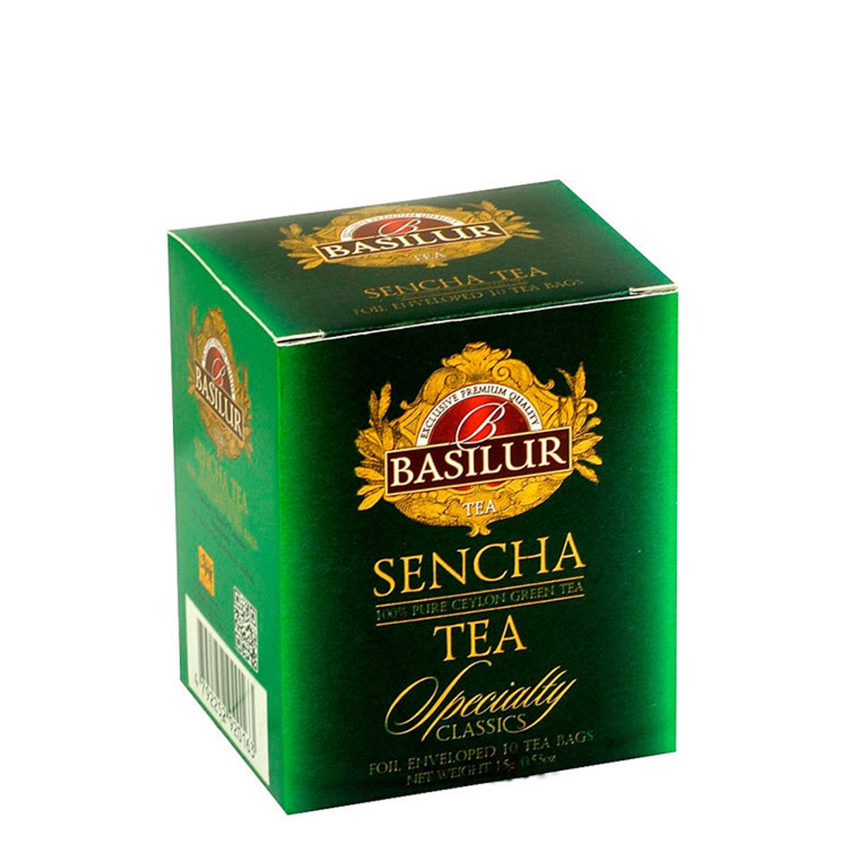 Te - 10 tebreve med grøn Sencha te, Basilur