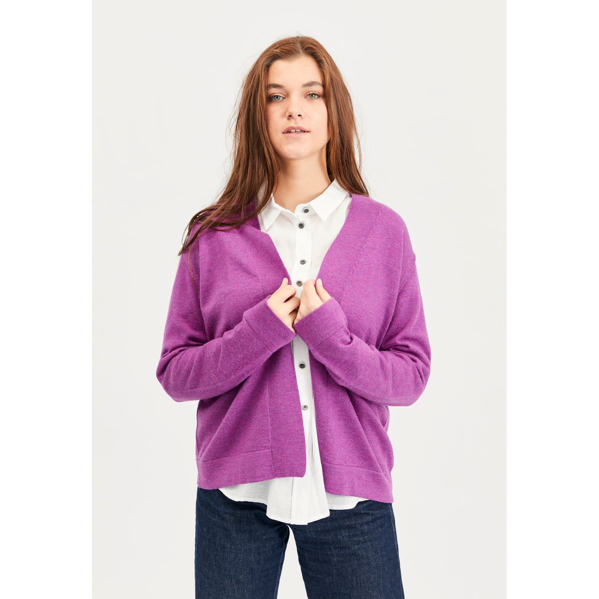 Catja - Hotensia Purple Melange - Bluse - M