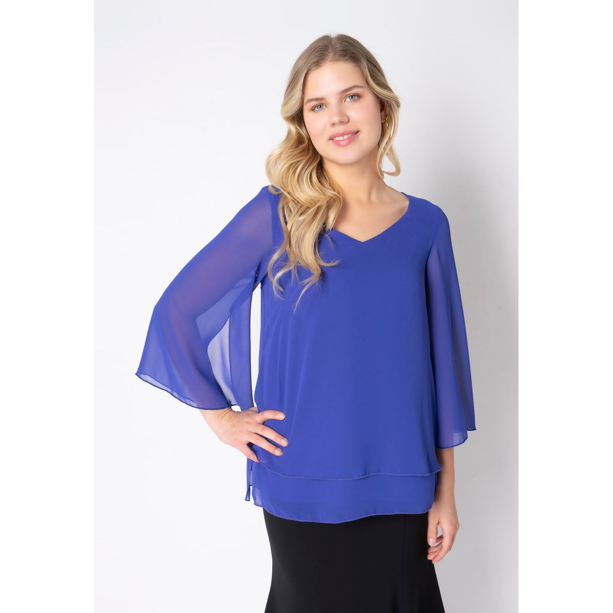 Elcamma - Clematis Blue - Bluse - 50