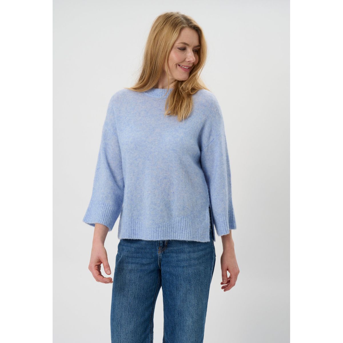 Liagusta - Light Blue Melange - Bluse - L