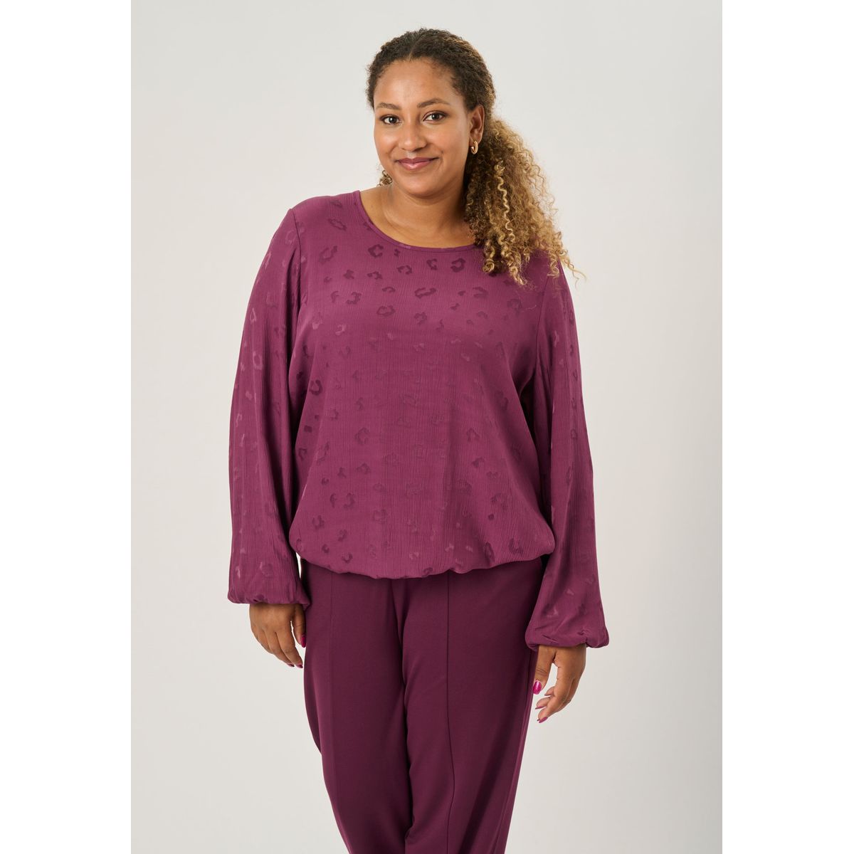 Pont Neuf - Bluse - Pnalison - Plum - L/46