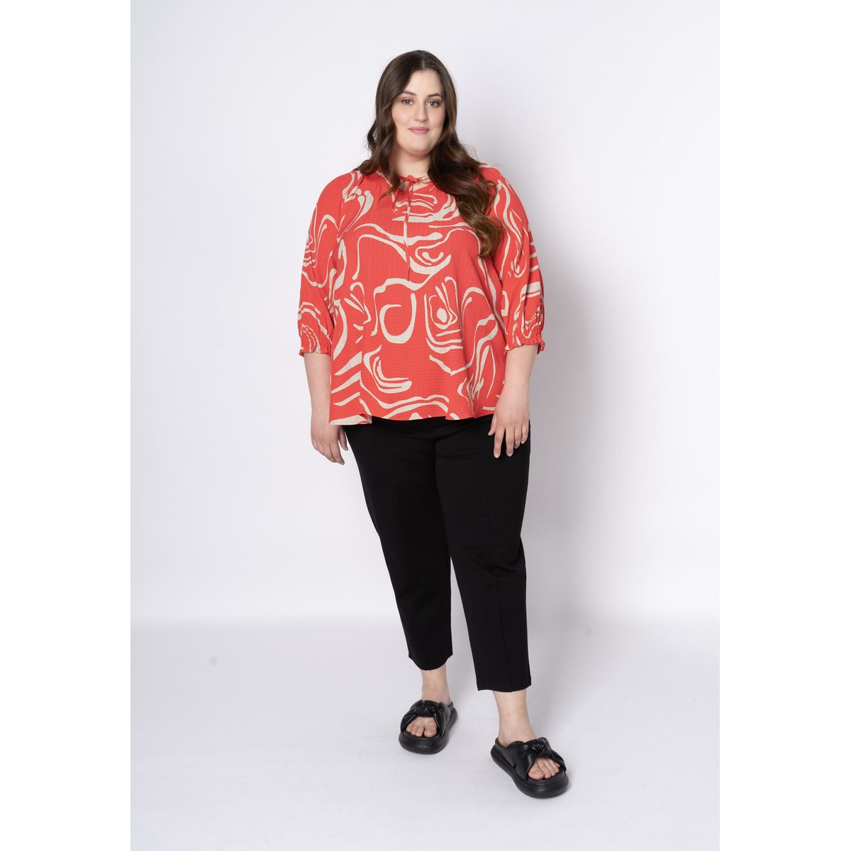 Pont Neuf - Bluse - Pnchi - Tomato - Xs/36-38