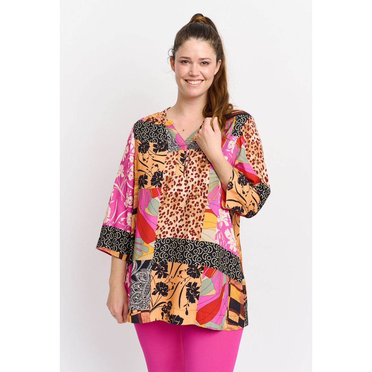 Pont Neuf - Tunika - Pnfrancy Tea - Fuchsia - 3xl/54-56