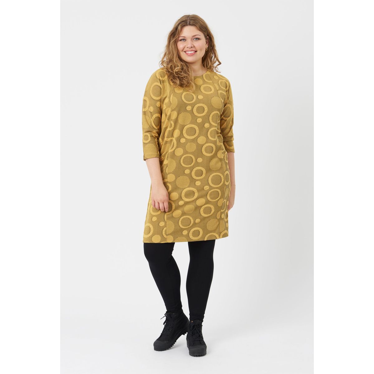 Pont Neuf - Kjole - Pnpeggy - Warm Yellow - Xs/36-38