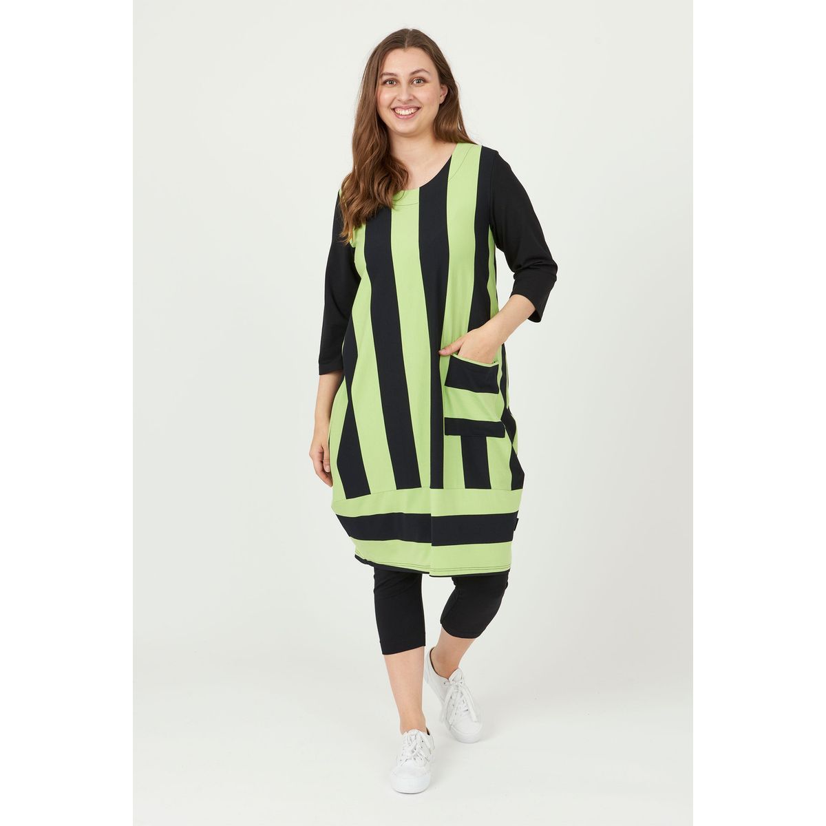 Pont Neuf - Kjole - Pnpovla - Apple Green - 3xl/54-56