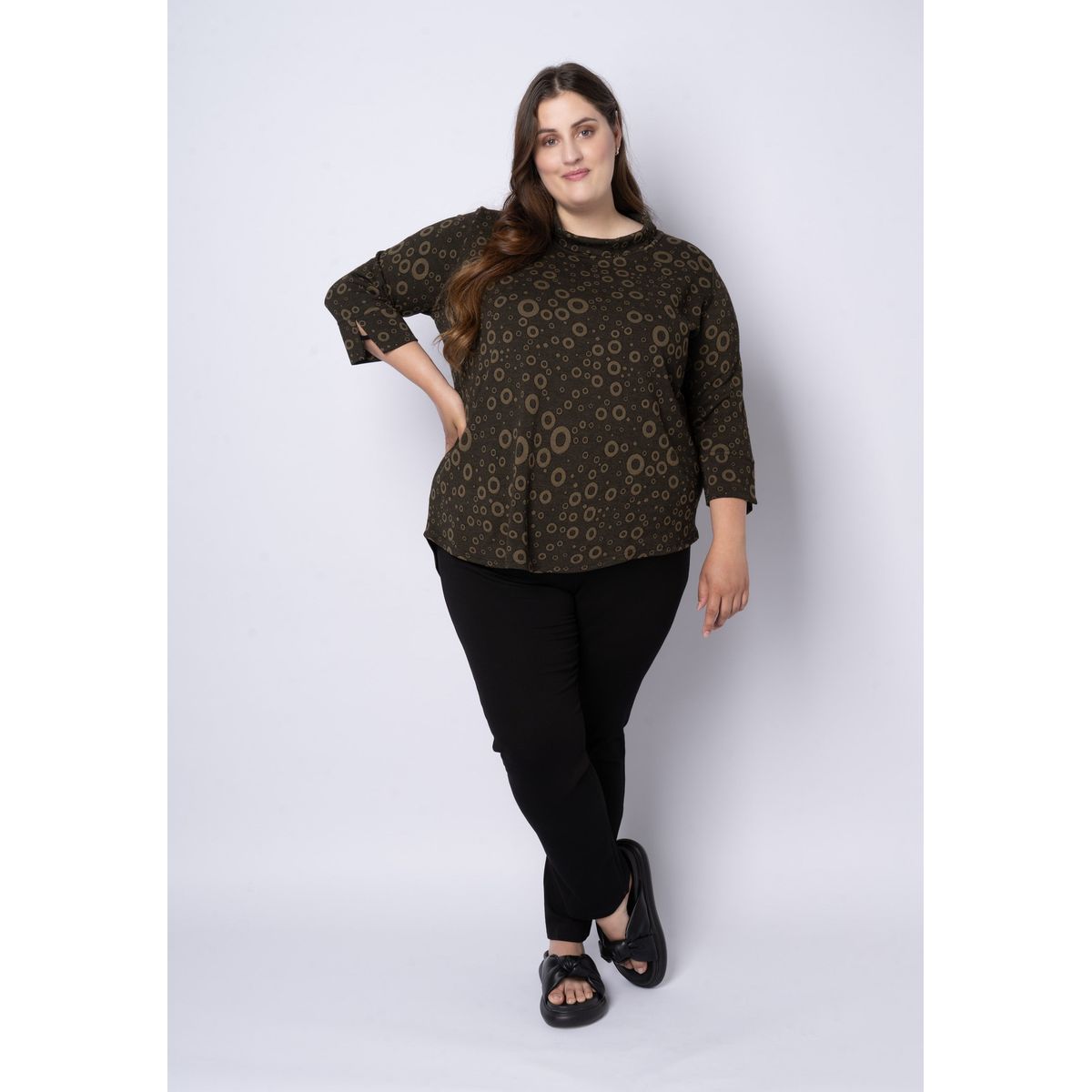 Pont Neuf - Bluse - Pnsteffi - Dusty Olive - L/46