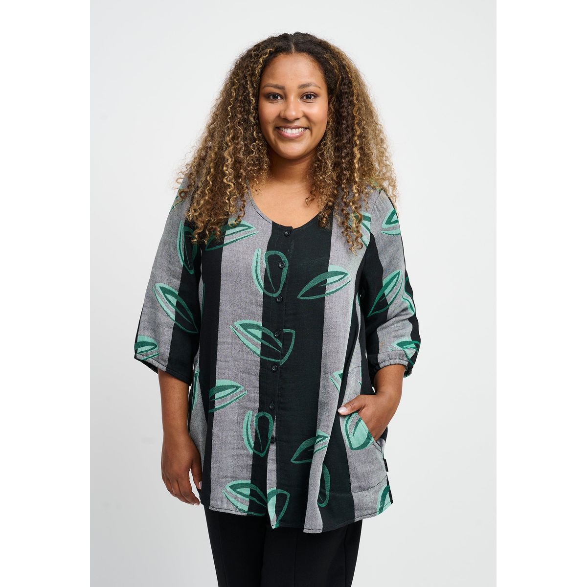 Pont Neuf - Bluse - Pnthorid - Green - 2xl/52