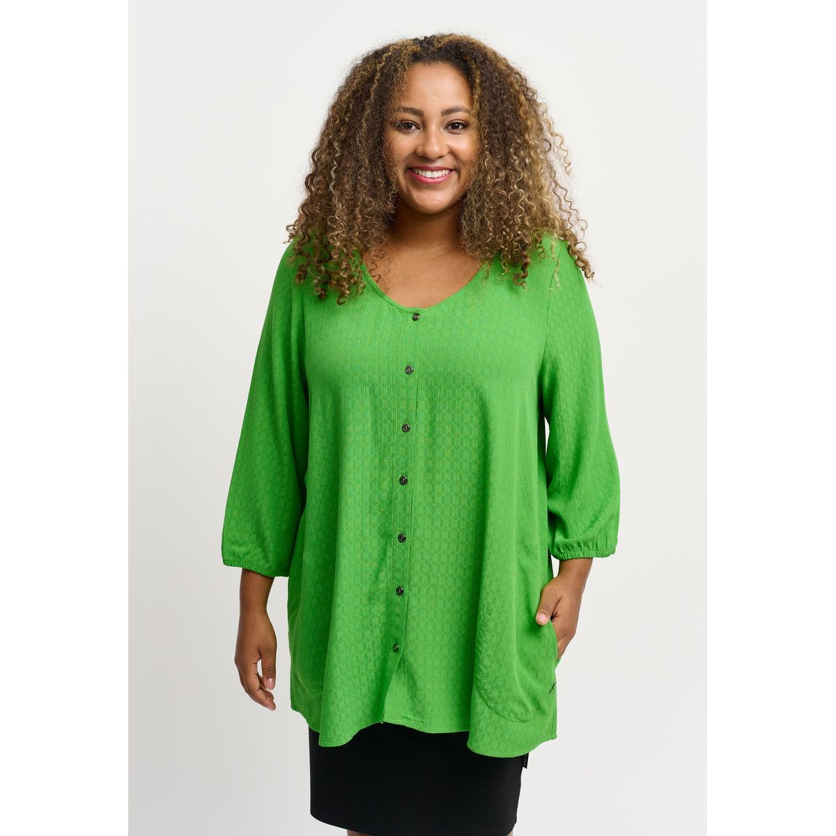 Pont Neuf - Bluse - Pnthorid - Grass Green - Xs/36-38