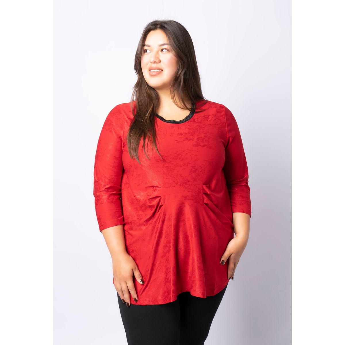 Pont Neuf - Bluse - Pntrine - Warm Red - S