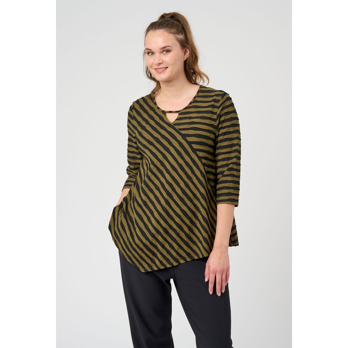 Pont Neuf - Bluse - Pnmagrethe - Dusty Olive - 3xl