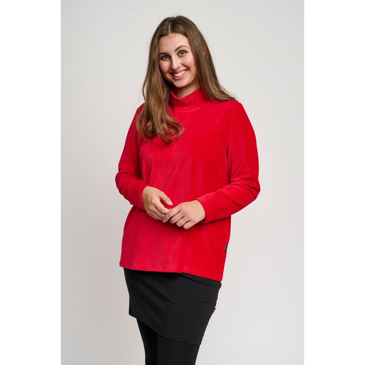 Pont Neuf - Bluse - Pnabiir - Warm Red - 2xl