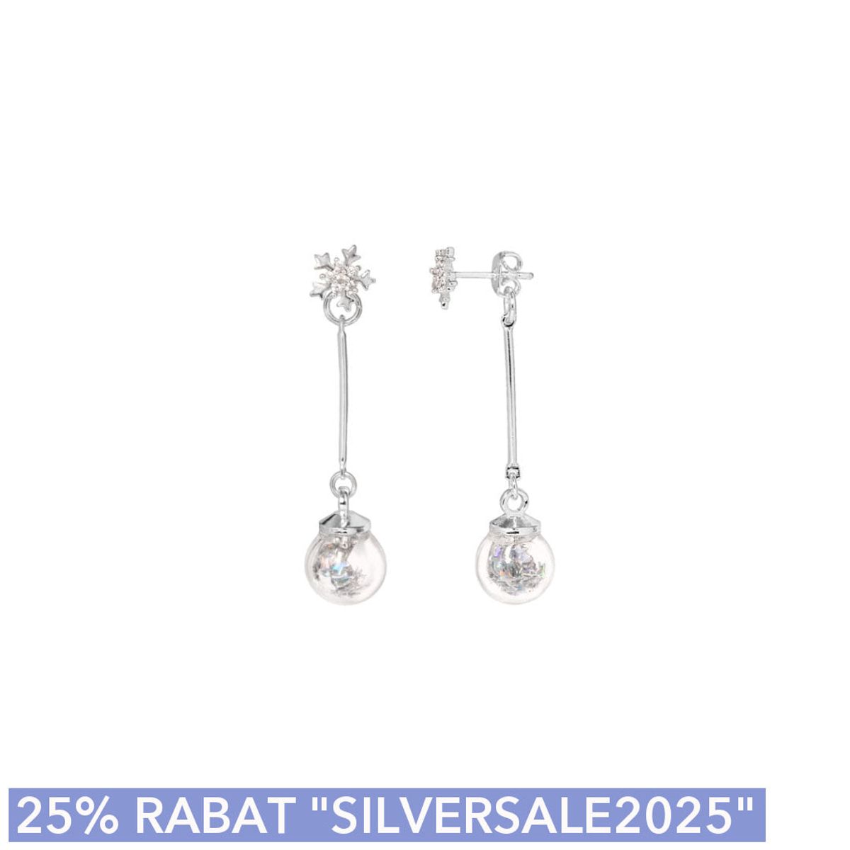 Øreringesæt - #Ornamental Silver - Sterling forsølvet klare zirkoner