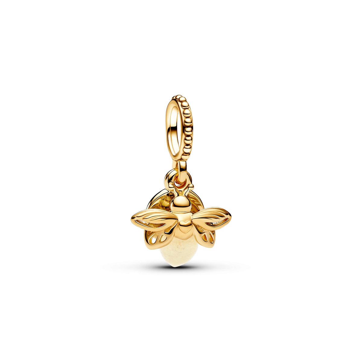 Pandora - Selvlysende ildflue charm i forgyldt - 769352c01