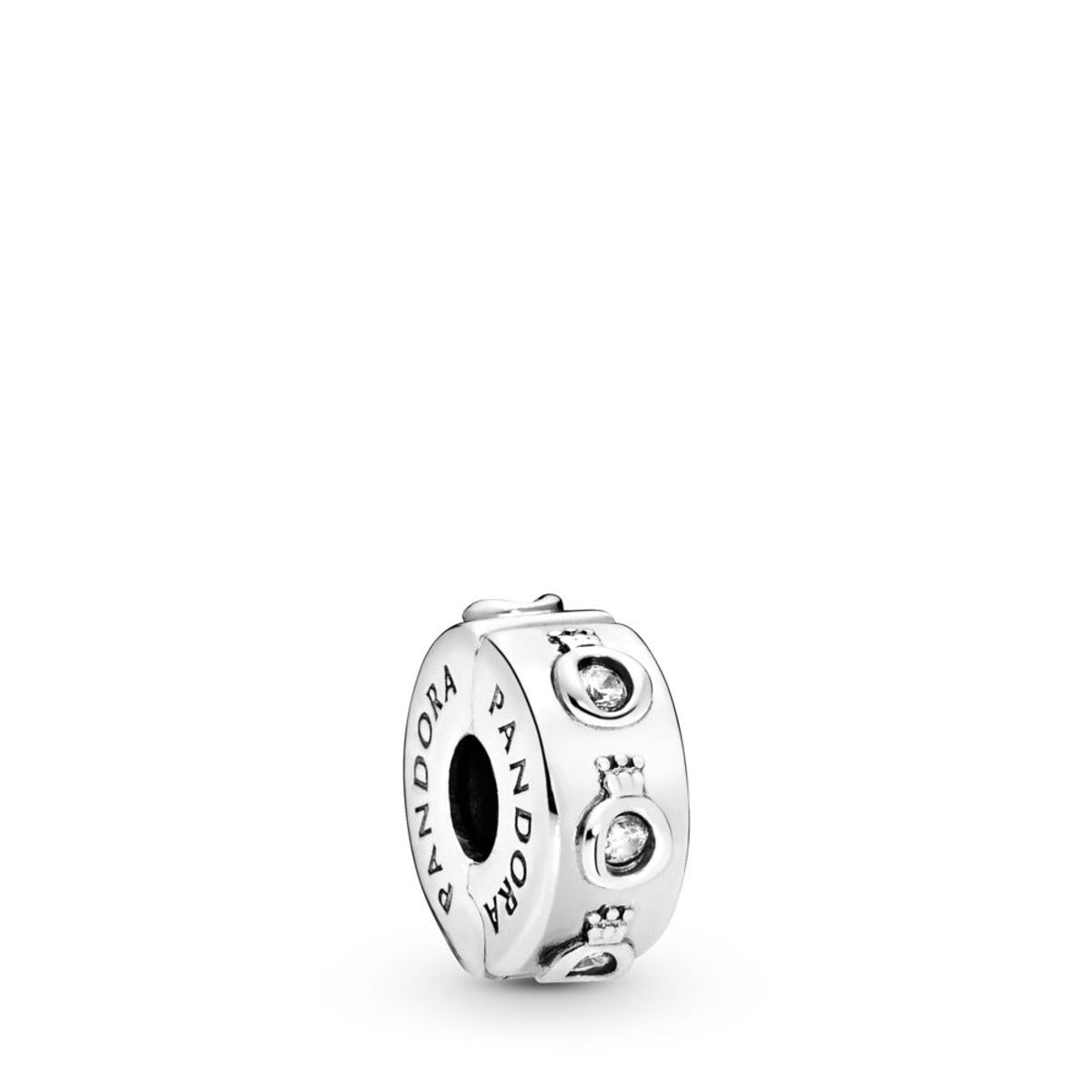 Pandora Charms - 798326cz-Crown O Sparkling sølv charm