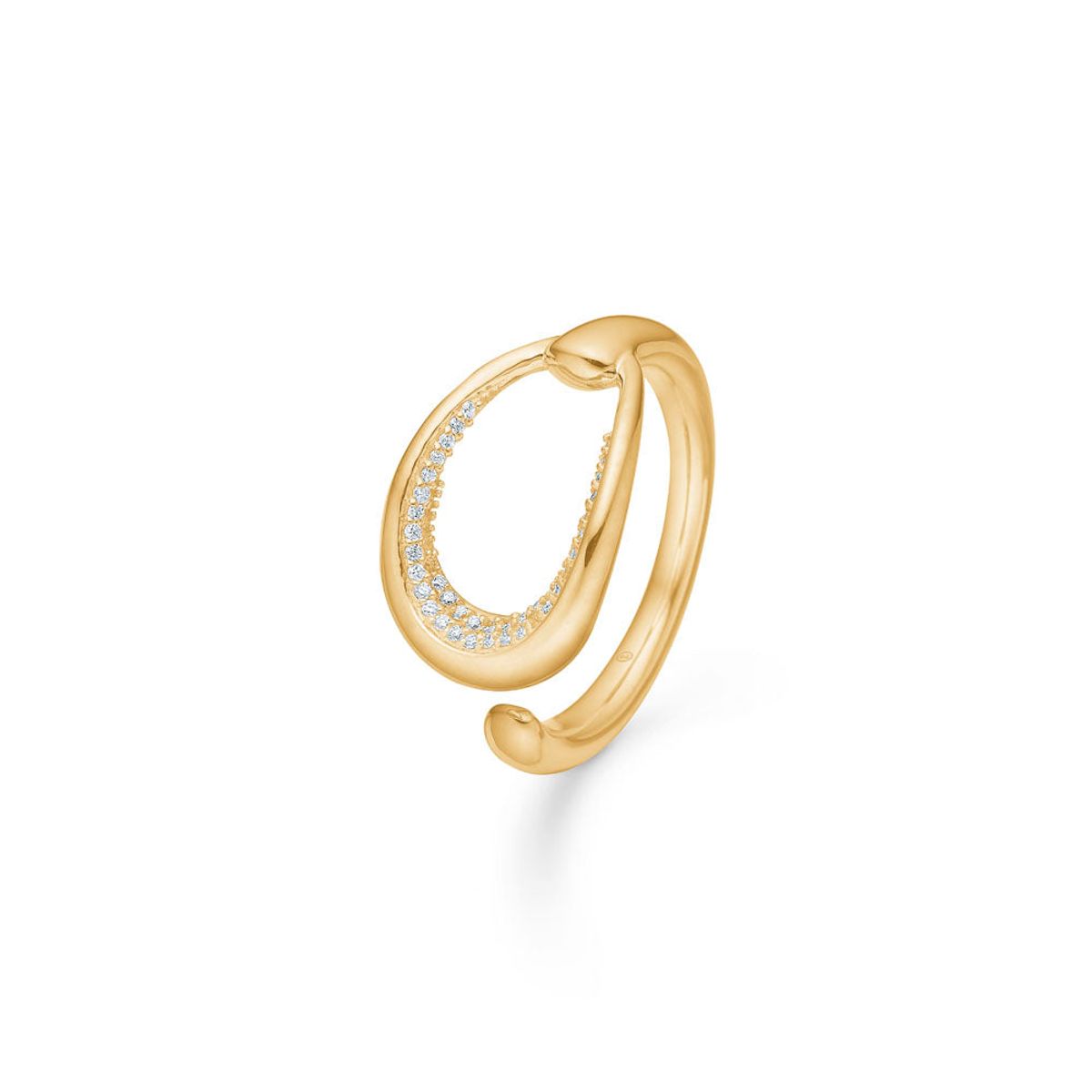 Mads Z - Diamond Elipse ring i 14 karats guld - 1541070