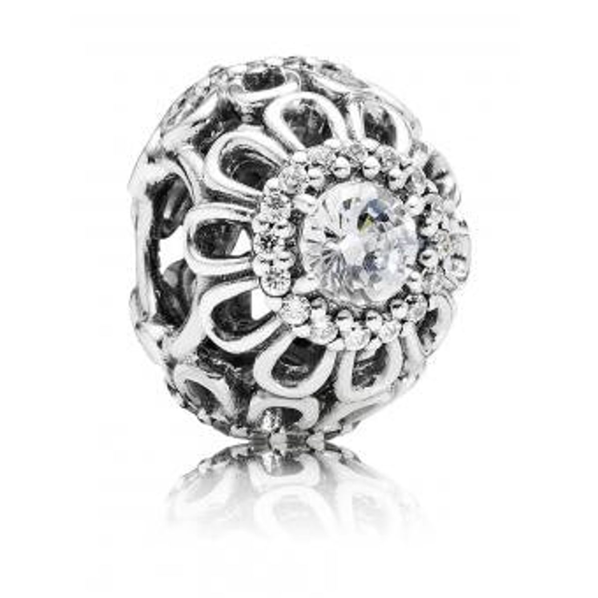 Pandora - Sølv charm store zirkonia - 791260cz