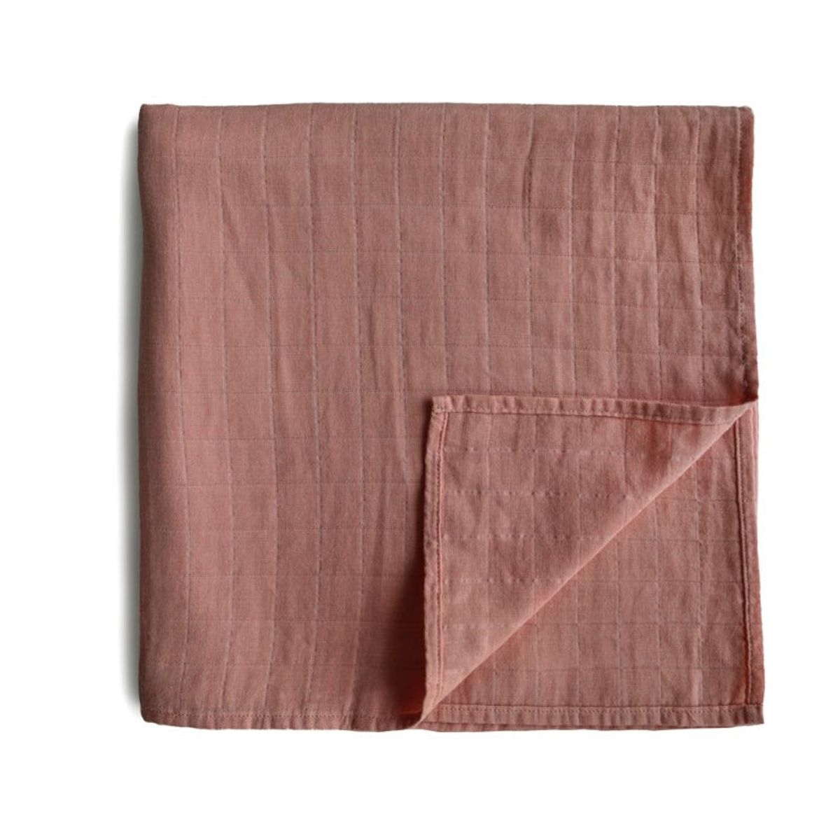 Mushie - Muslin Swaddle Stofble - Cedar - One Size