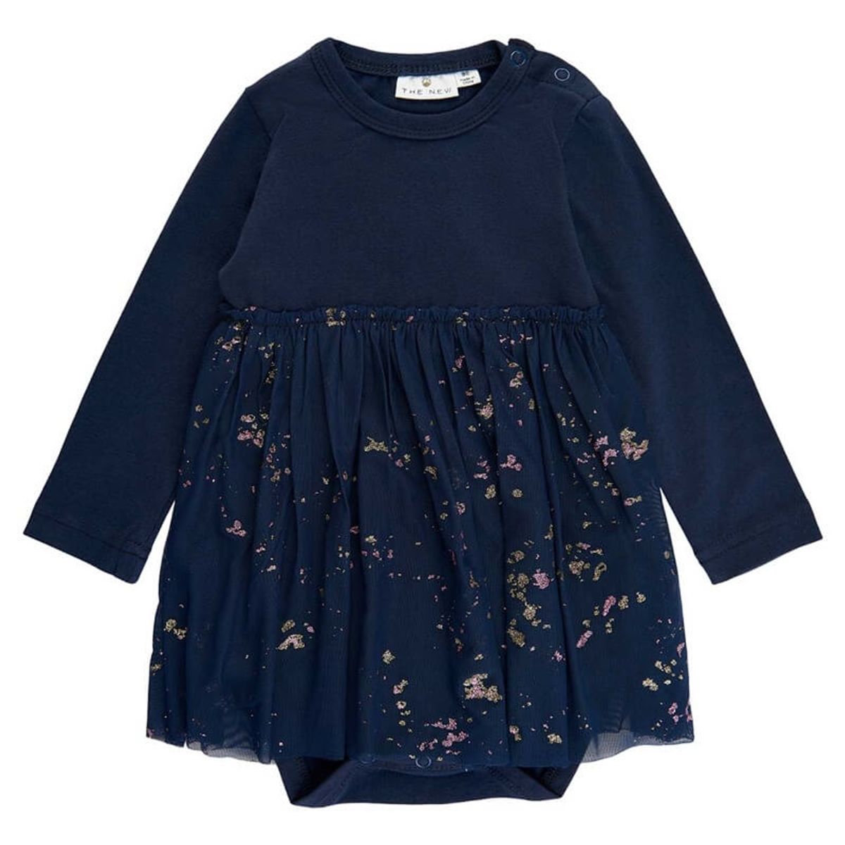 The New Siblings - Ally Aria l/s Dress - Navy Blazer - 74 = 6/9 mdr