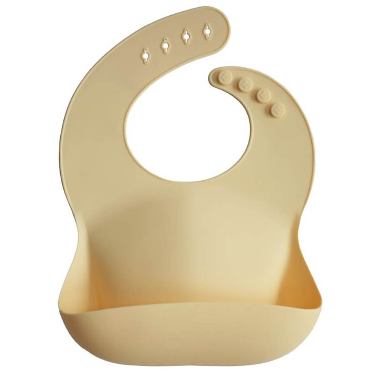 Mushie - Silicone Bib Spisesmæk - Sunshine - Lysegul / One Size