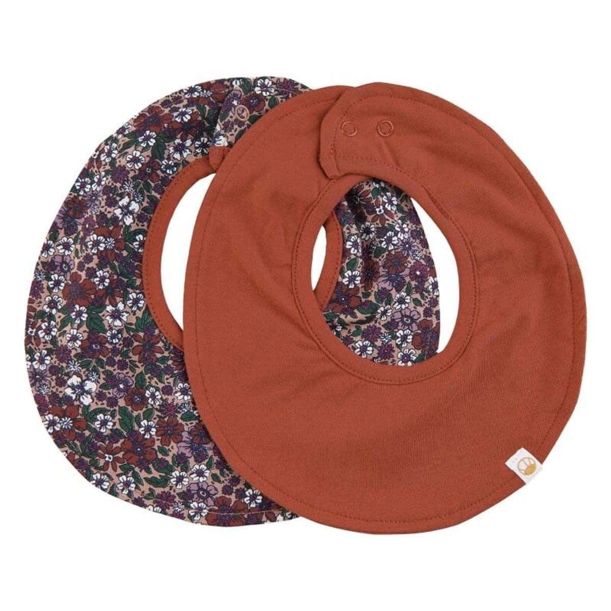 The New Siblings - 2-Pack Bib Hagesmække - Roebuck Multi Flower AOP