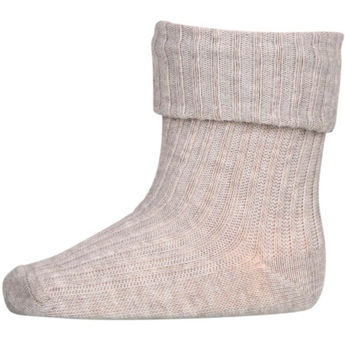 MP Denmark - MP Strømper Anklesock - Light Brown Melange - 25-28