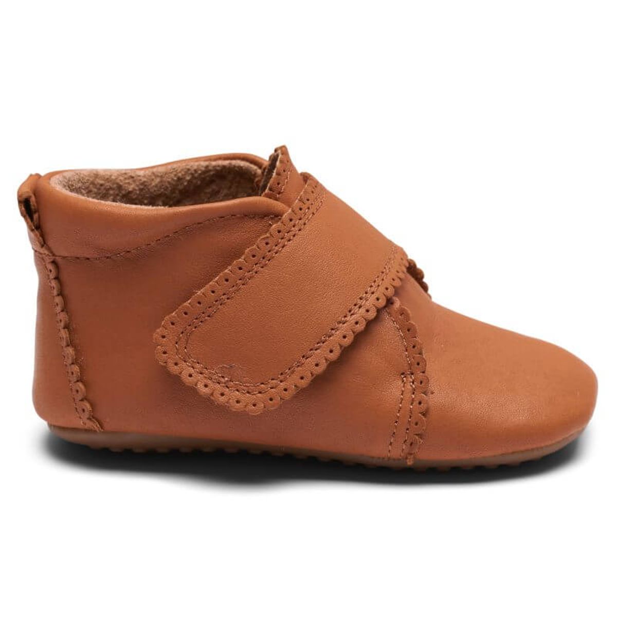 Pom Pom - Hjemmesko Velcro Scallops - Camel - 24