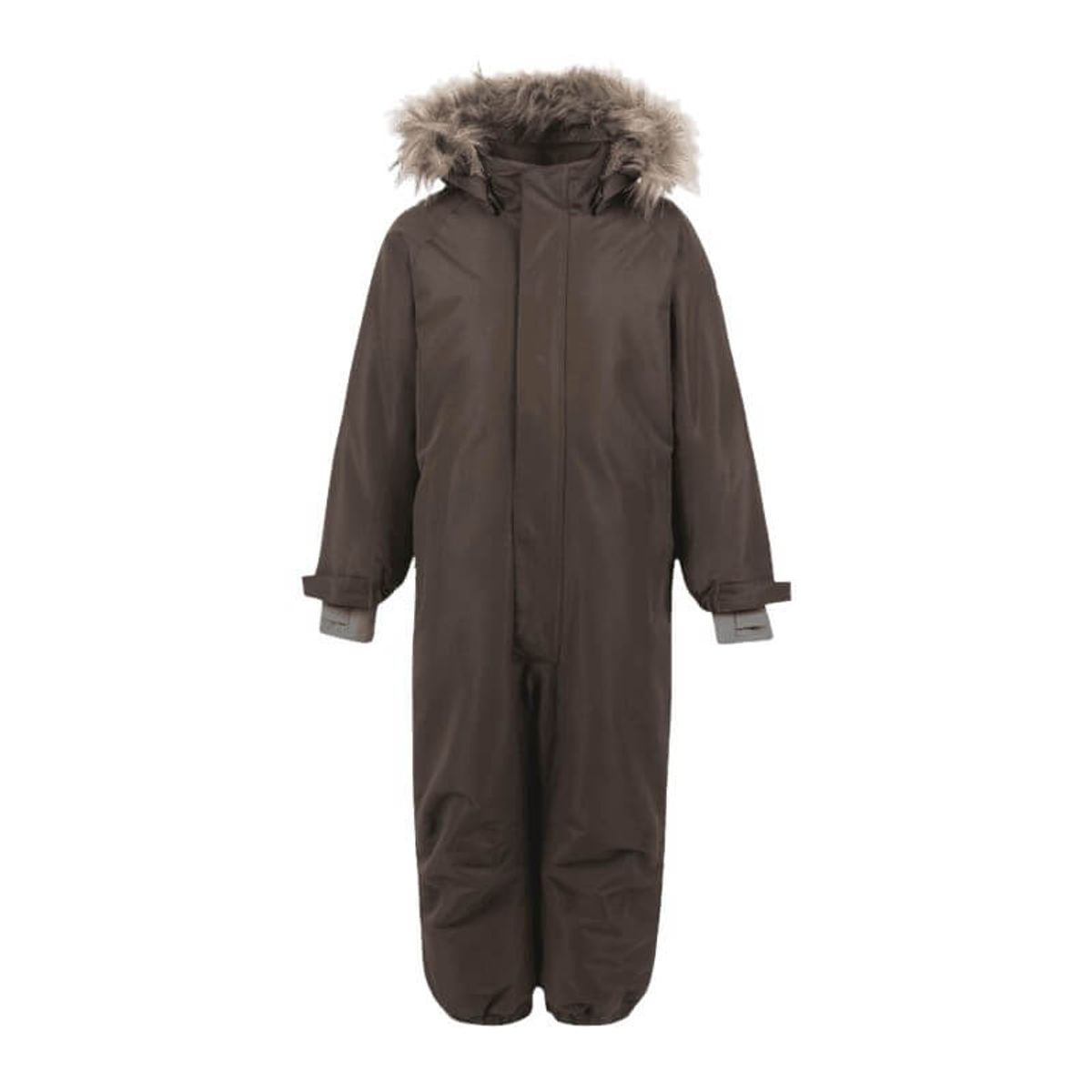 En Fant - Wholesuit W. Fake Fur - Coffee Bean - 116