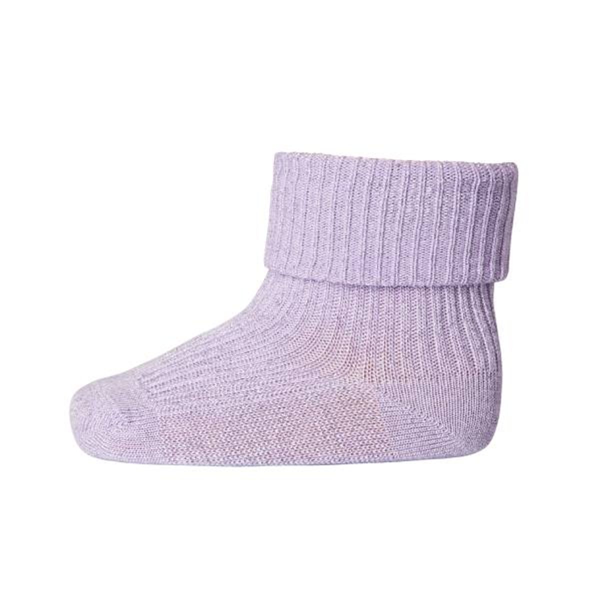 MP Denmark - Ankle Ida Baby Strømper - Purple Glitter - 17-18