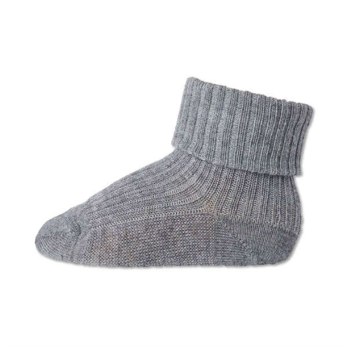 MP Denmark - Uldstrømper - Ankle Wool - Grey Marled - 19-21