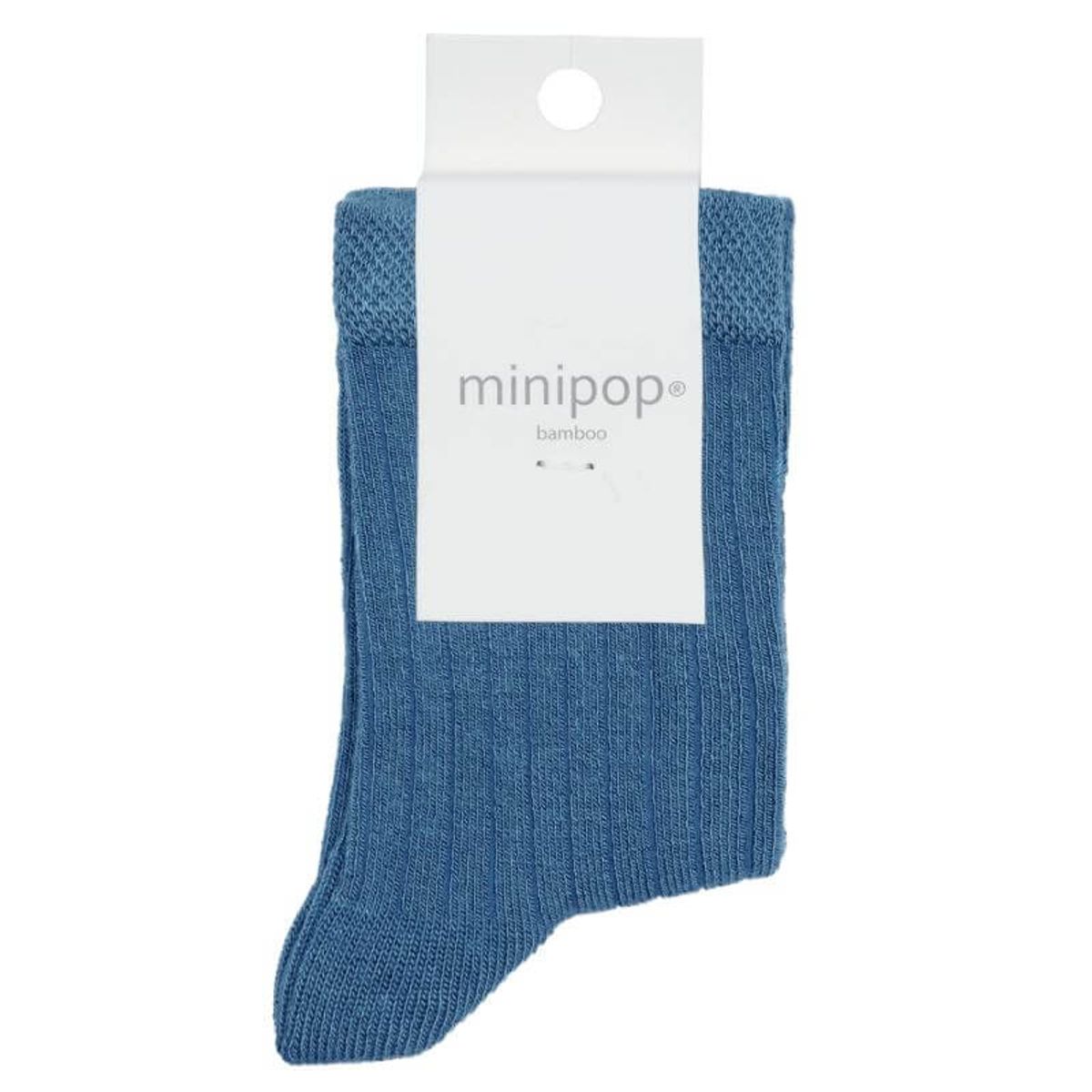 MiniPop - Bamboo Ankle Socks - Petrol - 27-30 (5-6 år)