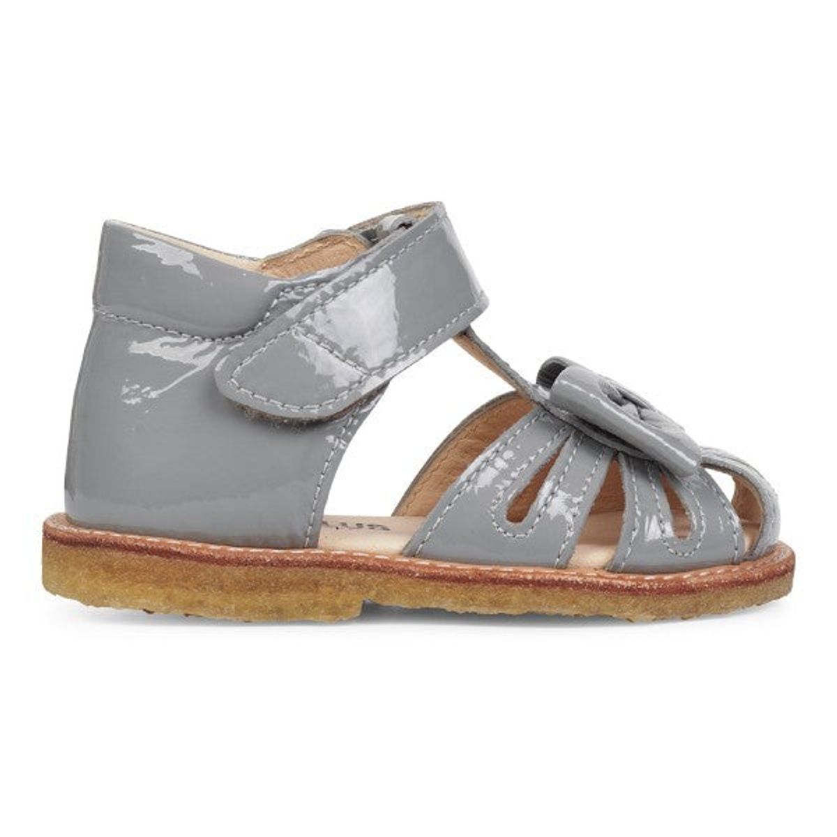 Angulus - Begyndersandal m. sløjfe og velcro - Støvet Mint - 25