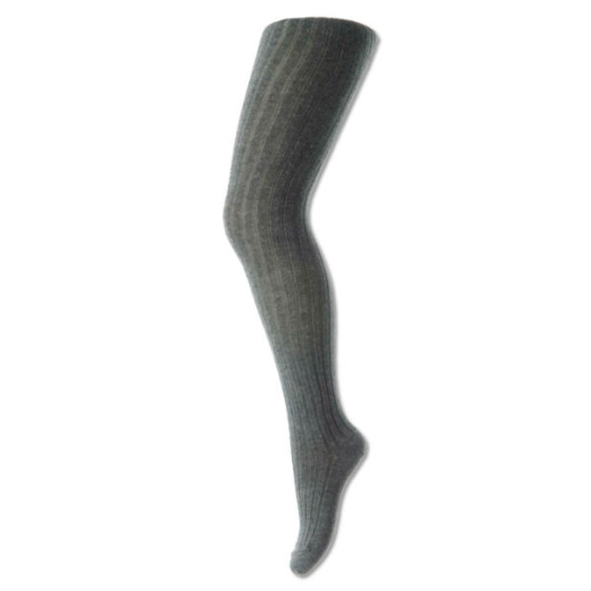 MP Denmark - Strømpebukser Tights Cotton Rib - Dark Grey - 70